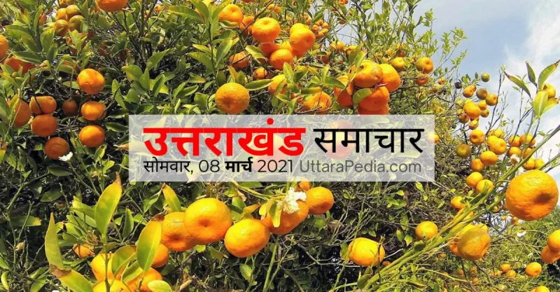 उत्तराखण्ड समाचार 08 मार्च 2021